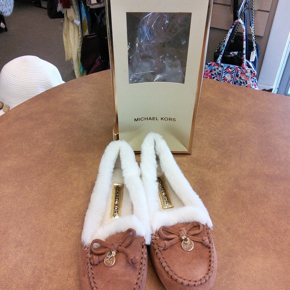 MICHAEL KORS SUEDE LEATHER MOCCASIN SHOES - Picture 1 of 4